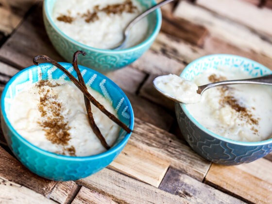 riz au lait à la vanille