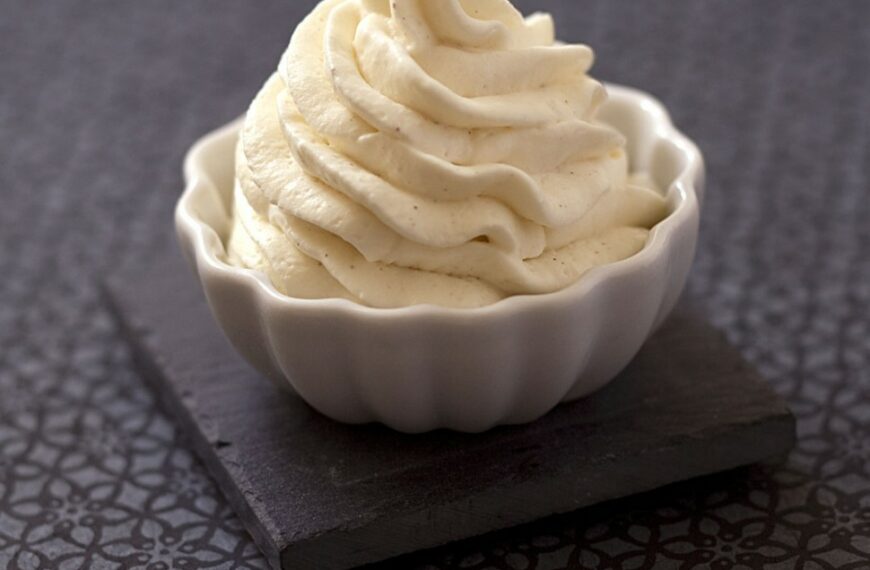 Crème chantilly à la vanille